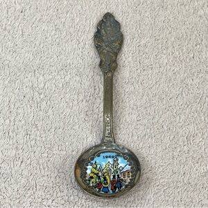 Klepa Arts Germany Metal Collectible Spoon-Merry Christmas-1969-Vintage-Vtg-